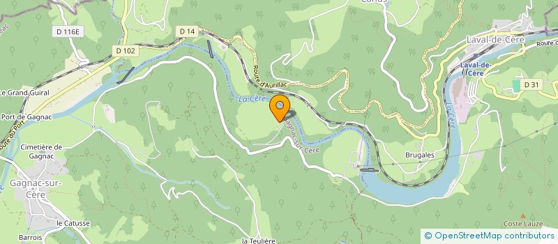 localisation de l'entreprise MONSIEUR MATHIEU TREVISAN  GAGNAC-SUR-CERE