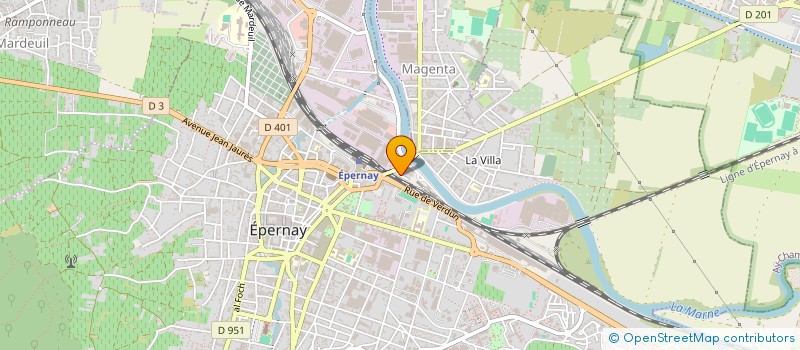 localisation de l'entreprise MONSIEUR MATHIEU TROUBLE  EPERNAY