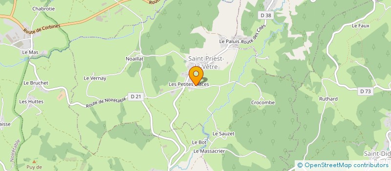 localisation de l'entreprise MONSIEUR MATHIEU TROUSSEL  SAINT-PRIEST-LA-VETRE