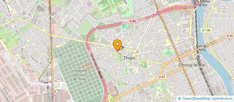 localisation de l'entreprise MONSIEUR MATHIEU TUAU  THIAIS