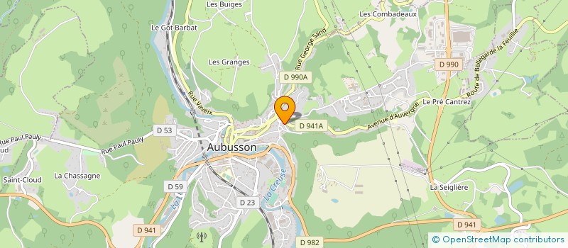 localisation de l'entreprise MONSIEUR MATHIEU TURPAIN à AUBUSSON