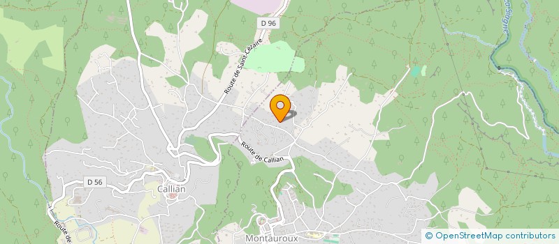 localisation de l'entreprise MONSIEUR MATHIEU VADOT  MONTAUROUX