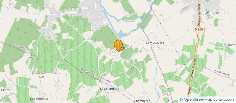 localisation de l'entreprise MONSIEUR MATHIEU VAILLANT  MEUSNES