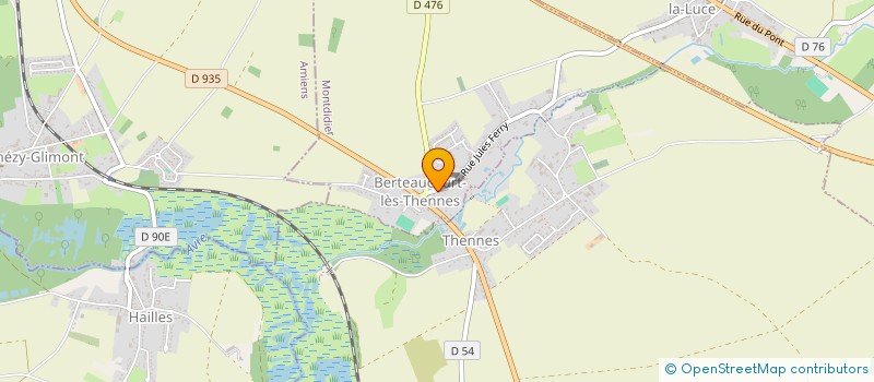 localisation de l'entreprise MONSIEUR MATHIEU VAILLANT  BERTEAUCOURT-LES-THENNES