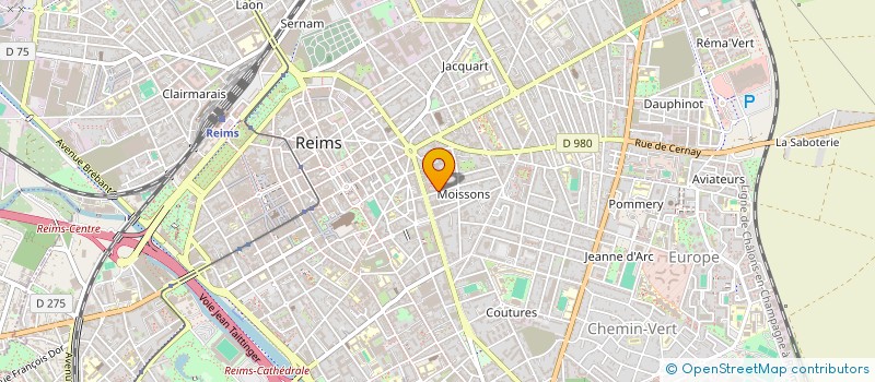 localisation de l'entreprise MONSIEUR MATHIEU VAILLAT  REIMS