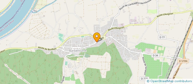 localisation de l'entreprise MONSIEUR MATHIEU VAISSE  BARBENTANE