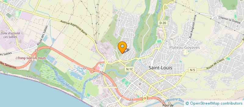 localisation de l'entreprise MONSIEUR MATHIEU VAN DE STEENE à SAINT-LOUIS