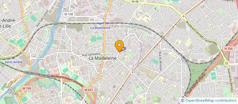 localisation de l'entreprise MONSIEUR MATHIEU VAN DER STEEN à LA MADELEINE