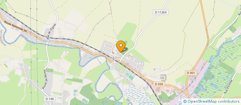 localisation de l'entreprise MONSIEUR MATHIEU VANDEVILLE  ATTIN