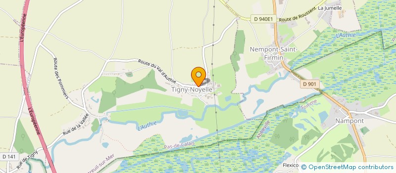 localisation de l'entreprise MONSIEUR MATHIEU VARLET  TIGNY-NOYELLE