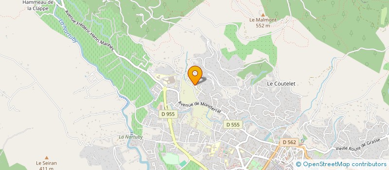 localisation de l'entreprise MONSIEUR MATHIEU VAUCHER  DRAGUIGNAN