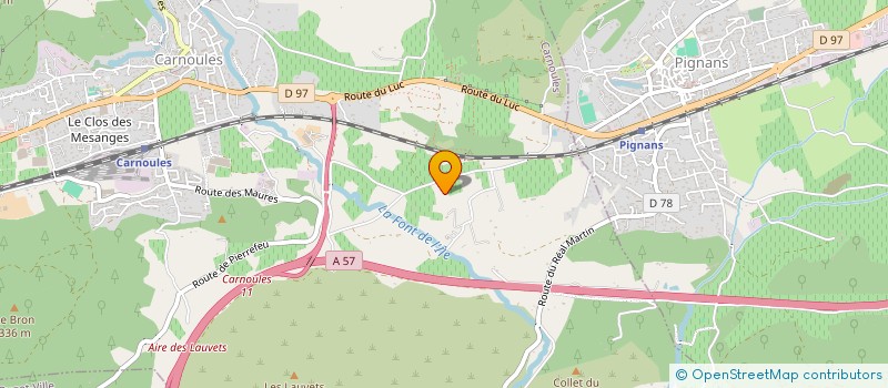 localisation de l'entreprise MONSIEUR MATHIEU VELLA  CARNOULES