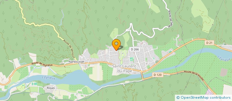 localisation de l'entreprise MONSIEUR MATHIEU VERNET  SAINT-LAURENT-DU-PAPE