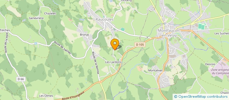 localisation de l'entreprise MONSIEUR MATHIEU VEROT  RAUCOULES