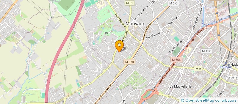 localisation de l'entreprise MONSIEUR MATHIEU VERVALLE  MOUVAUX