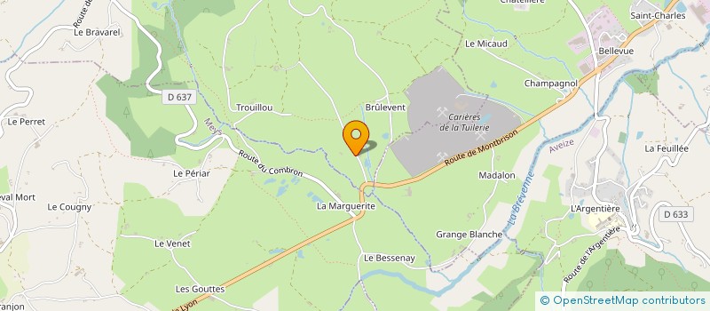 localisation de l'entreprise MONSIEUR MATHIEU VIAL  HAUTE-RIVOIRE