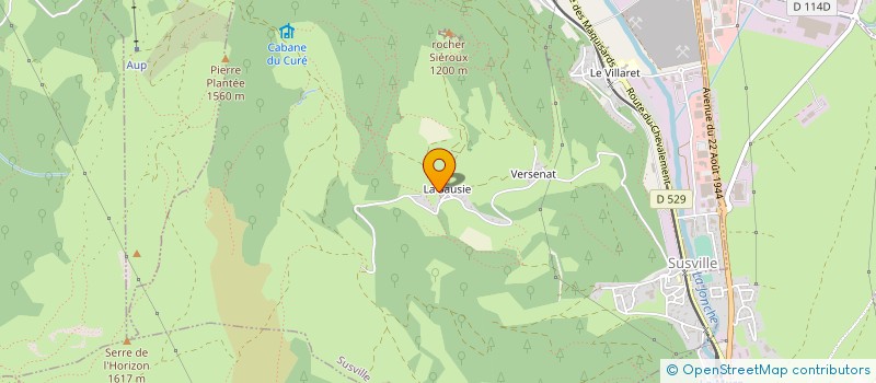 localisation de l'entreprise MONSIEUR MATHIEU VIALLET  SUSVILLE