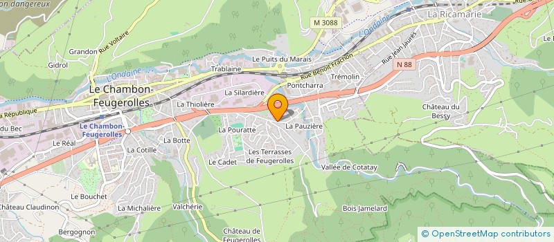 localisation de l'entreprise MONSIEUR MATHIEU VIALLON  LE CHAMBON-FEUGEROLLES