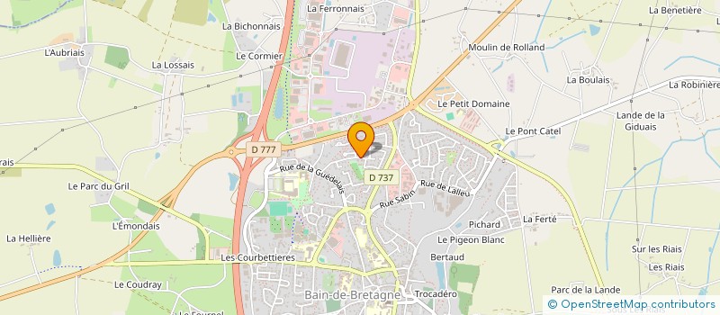 localisation de l'entreprise MONSIEUR MATHIEU VIEL  BAIN-DE-BRETAGNE