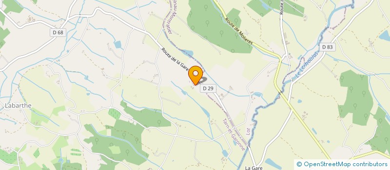 localisation de l'entreprise MONSIEUR MATHIEU VIGNALS  LABARTHE