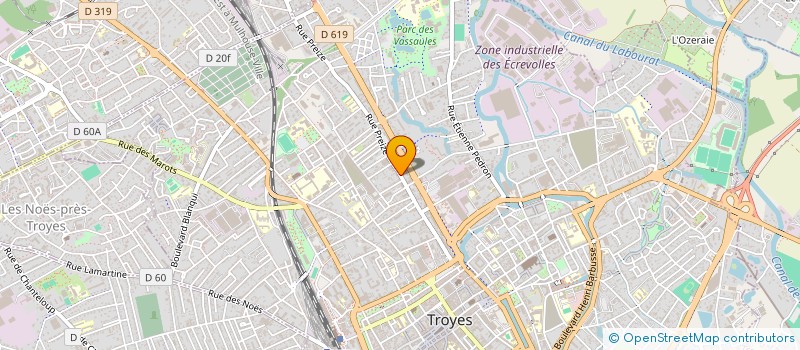localisation de l'entreprise MONSIEUR MATHIEU VILDINA  TROYES