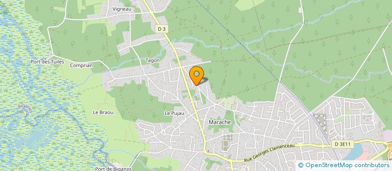 localisation de l'entreprise MONSIEUR MATHIEU VILLENAVE  BIGANOS