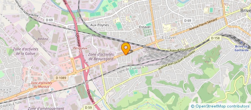 localisation de l'entreprise MONSIEUR MATHIEU VILLES  BRIVE-LA-GAILLARDE