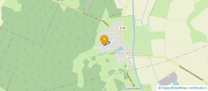 localisation de l'entreprise MONSIEUR MATHIEU VILLY  COURS-LES-BARRES