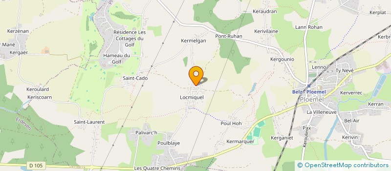 localisation de l'entreprise MONSIEUR MATHIEU VINCENT  PLOEMEL