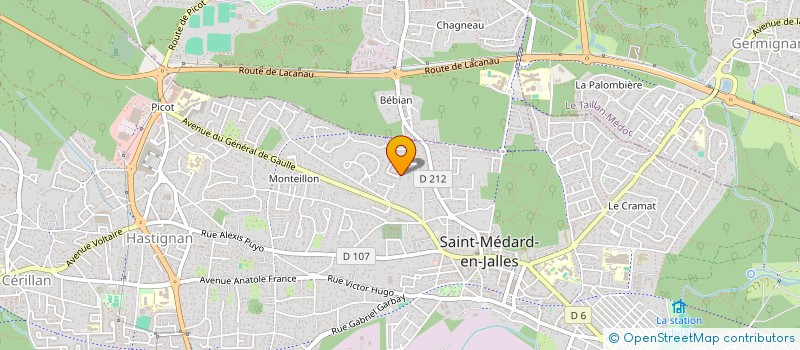 localisation de l'entreprise MONSIEUR MATHIEU VITSE  SAINT-MEDARD-EN-JALLES