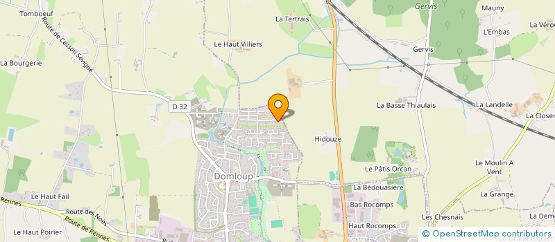 localisation de l'entreprise MONSIEUR MATHIEU VOIDY  DOMLOUP