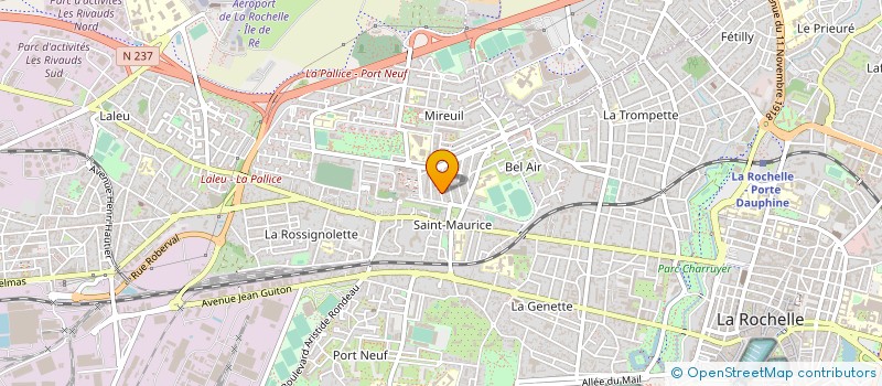 localisation de l'entreprise MONSIEUR MATHIEU VOUZELAUD  LA ROCHELLE