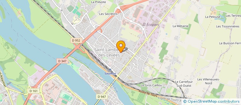 localisation de l'entreprise MONSIEUR MATHIEU WALLERAND  SAUMUR