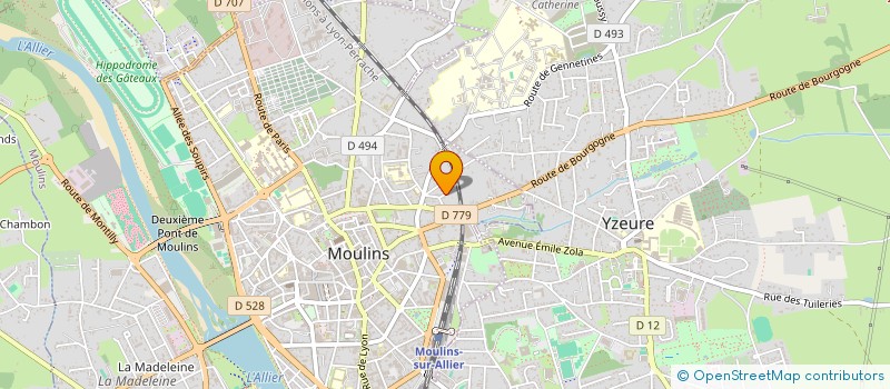 localisation de l'entreprise MONSIEUR MATHIEU WEIBEL à MOULINS