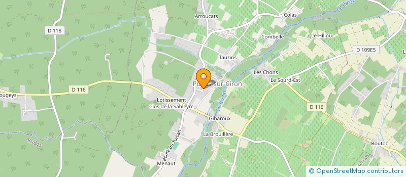 localisation de l'entreprise MONSIEUR MATHIEU WIART  PUJOLS-SUR-CIRON