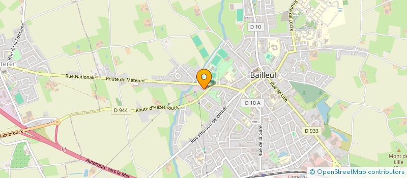 localisation de l'entreprise MONSIEUR MATHIEU WOZNIAK  BAILLEUL