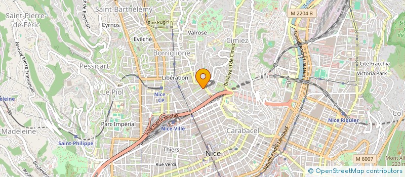 localisation de l'entreprise MONSIEUR MATHIEU YAZIDI à NICE