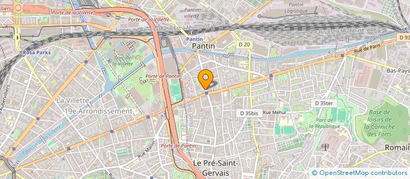 localisation de l'entreprise MONSIEUR MATHIEU YVON à PANTIN