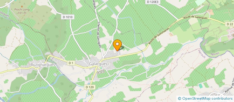 localisation de l'entreprise MONSIEUR MATHIEU YVORRA  GALARGUES