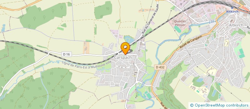 localisation de l'entreprise MONSIEUR MATHIEU ZIMMERMANN  CARSPACH