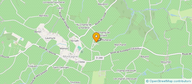 localisation de l'entreprise MONSIEUR MATHILDE BUZET  MONTAGNE