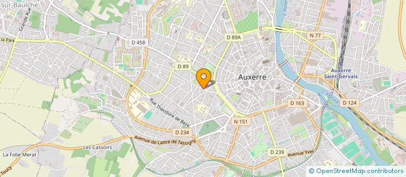 localisation de l'entreprise MONSIEUR MATHIS ALLAIN à AUXERRE