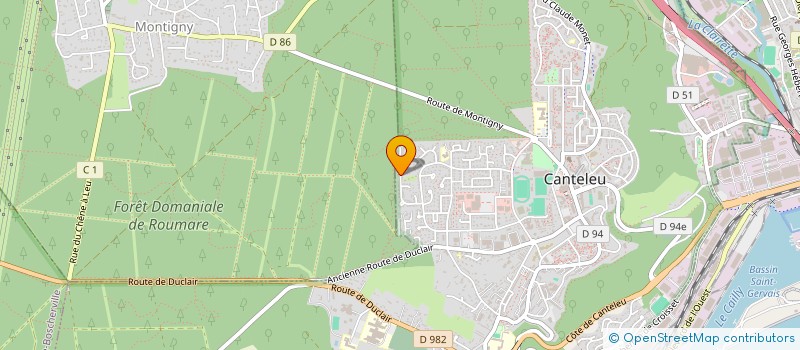 localisation de l'entreprise MONSIEUR MATHIS BARRY  CANTELEU