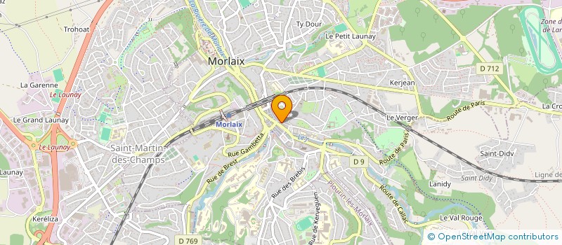 localisation de l'entreprise MONSIEUR MATHIS BIAN  MORLAIX