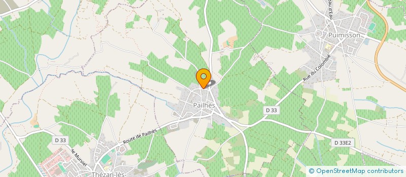 localisation de l'entreprise MONSIEUR MATHIS BIENVENU à PAILHES