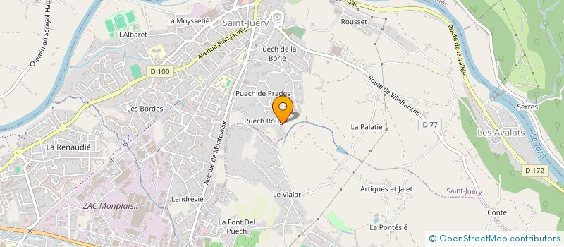 localisation de l'entreprise MONSIEUR MATHIS BLANC à SAINT-JUERY