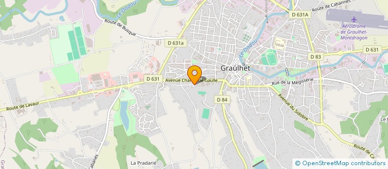 localisation de l'entreprise MONSIEUR MATHIS BORDENAVE  GRAULHET