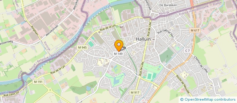 localisation de l'entreprise MONSIEUR MATHIS BOUILLET  HALLUIN