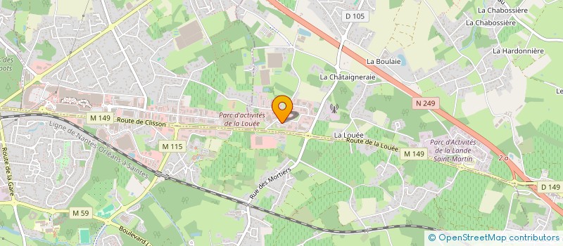 localisation de l'entreprise MONSIEUR MATHIS BROSSIER  HAUTE-GOULAINE