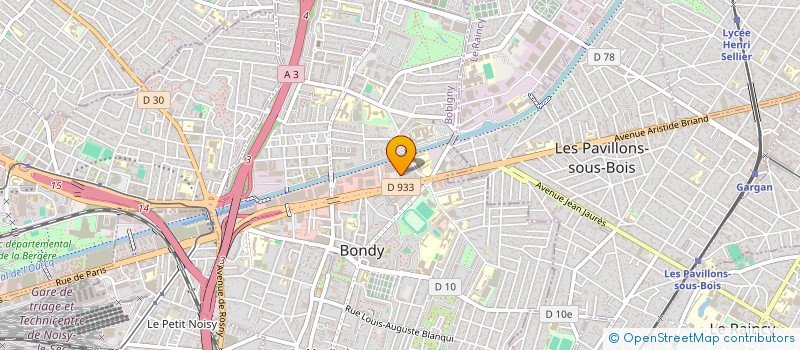 localisation de l'entreprise MONSIEUR MATHIS CANAL  BONDY